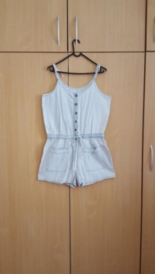 Women's Light-Washed Denim Short Jumpsuit by WITCHERY. Size 12
