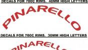 Pinarello frame and rim decals stickers graphic sets