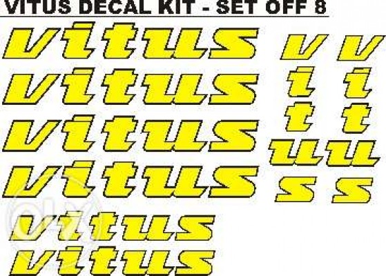 Vitus bicycle stickers decals graphics kits