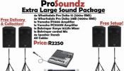 Pro Soundz: Sound Package Hire. "Extra Large Sound Package". R2250. Fr