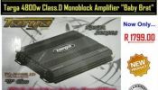 Targa TG N4800.1D Class Digital 1 ohm Monoblock