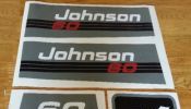 1992 Johnson 60 HP outboard motor decals stickers kits