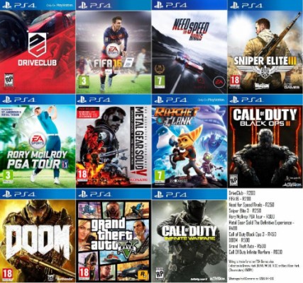 Cheap PS4 Games from R200